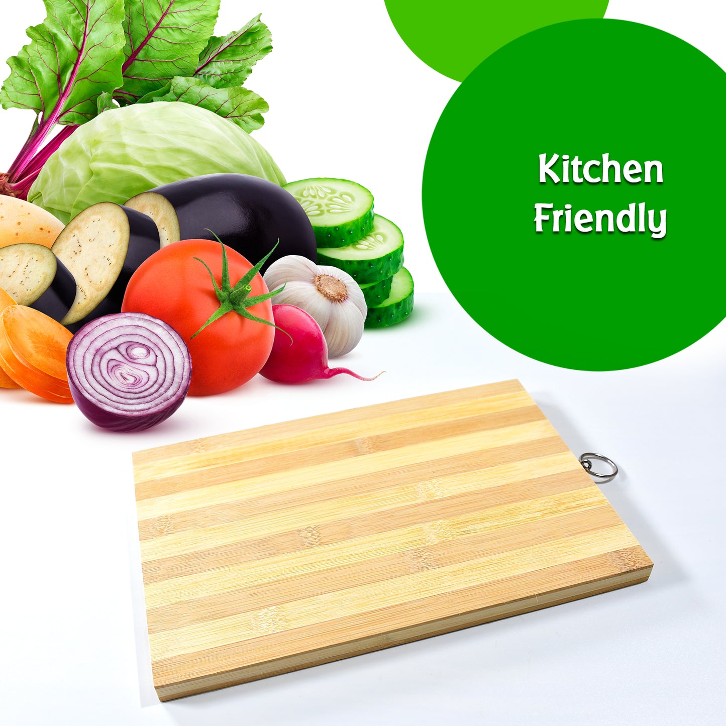 Natural Wood Chopping Cutting Board For Kitchen Vegetables Fruits  Cheese Bpa Free. - Happy Price - Image 5