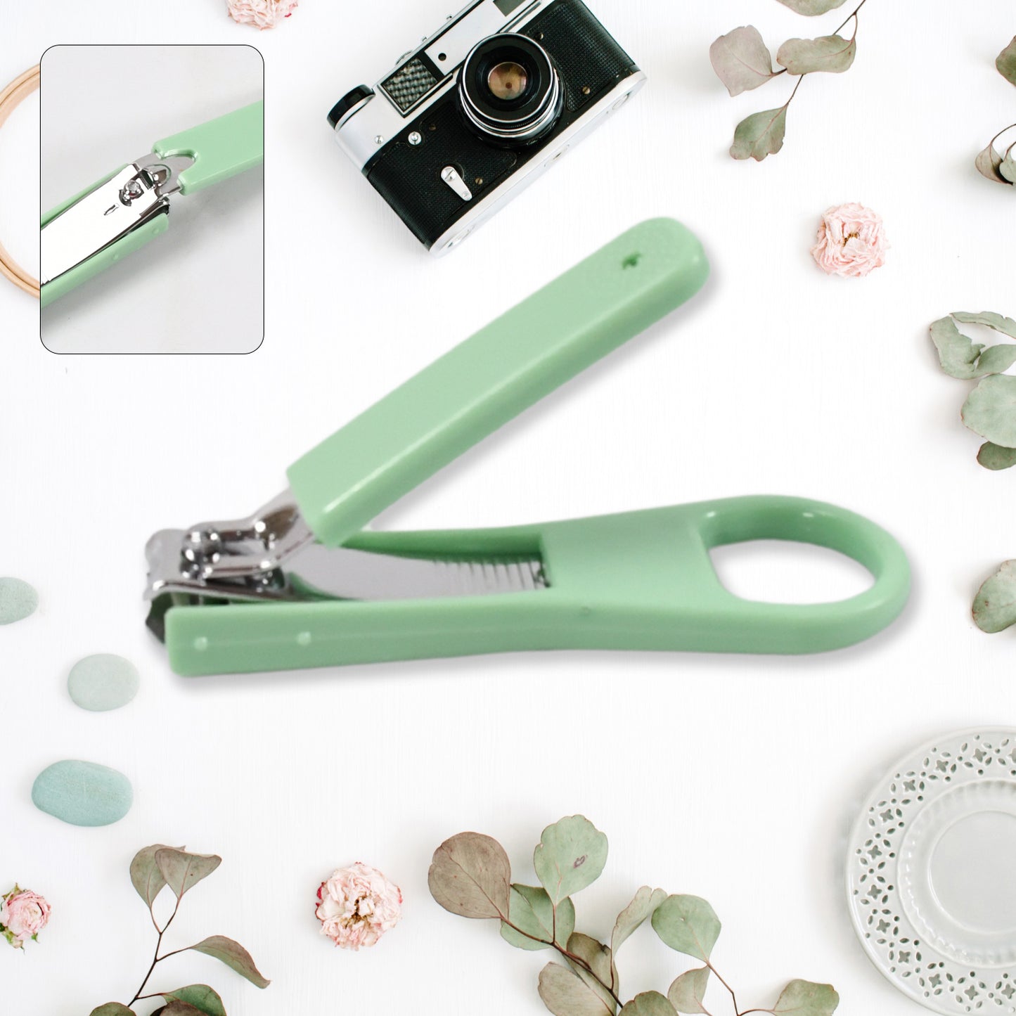 Durable Green Nail Clipper with Nail Catcher and File - Happy Price - Image 5