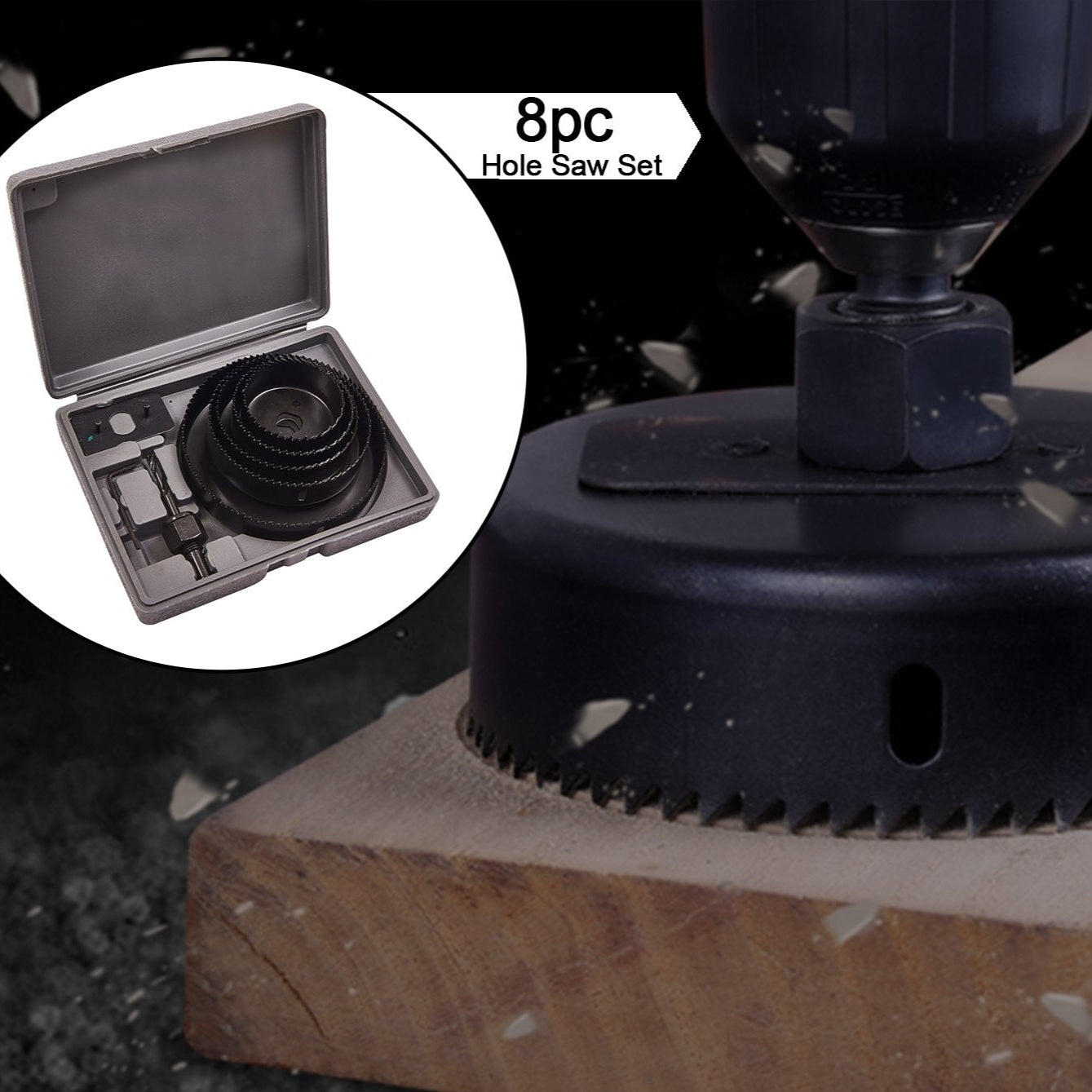 8pc Hole Saw Set - Happy Price - Image 1
