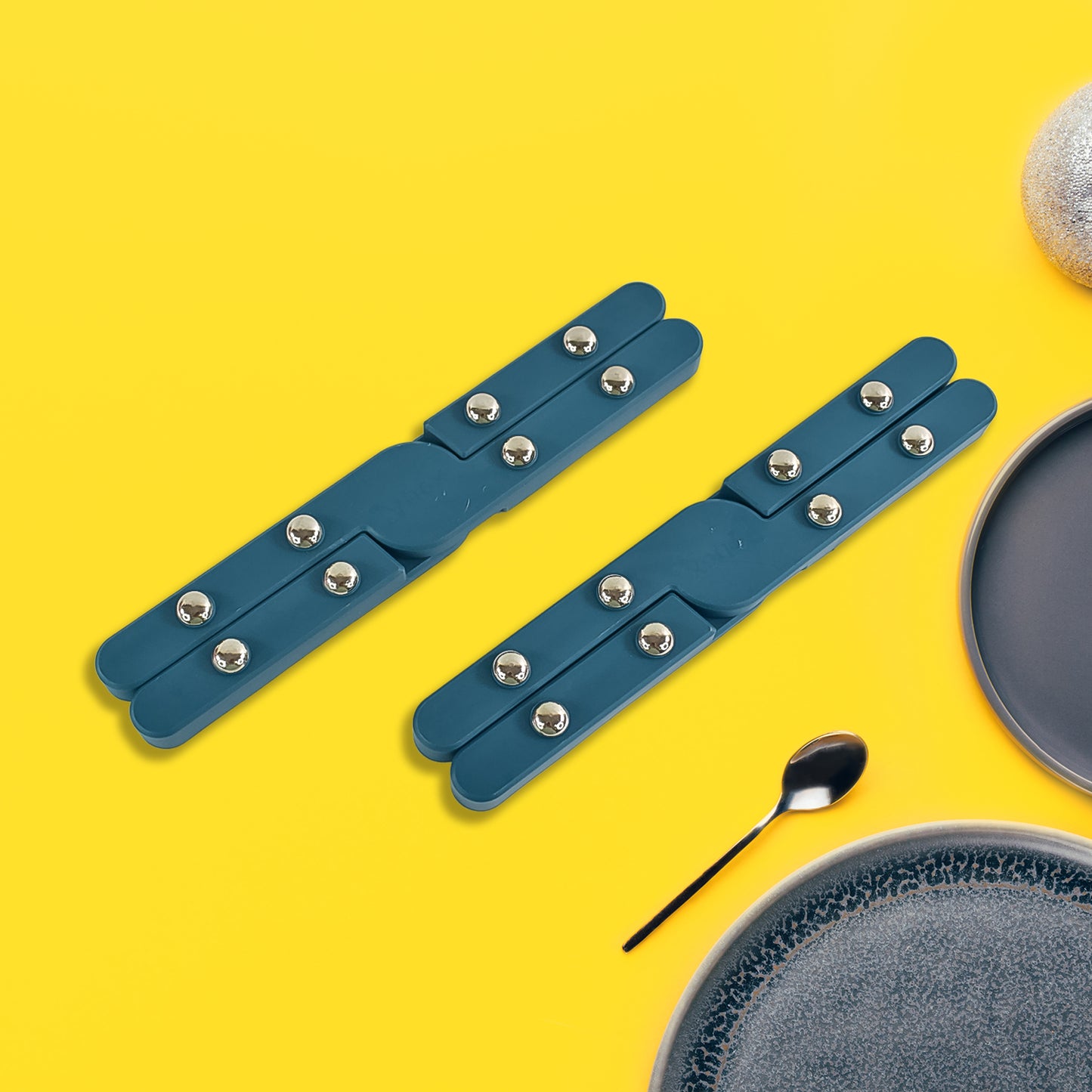 Apex Foldable Hot Mate Set  2 Pcs Folding Pan Stand For Hot Pots - Happy Price - Image 4