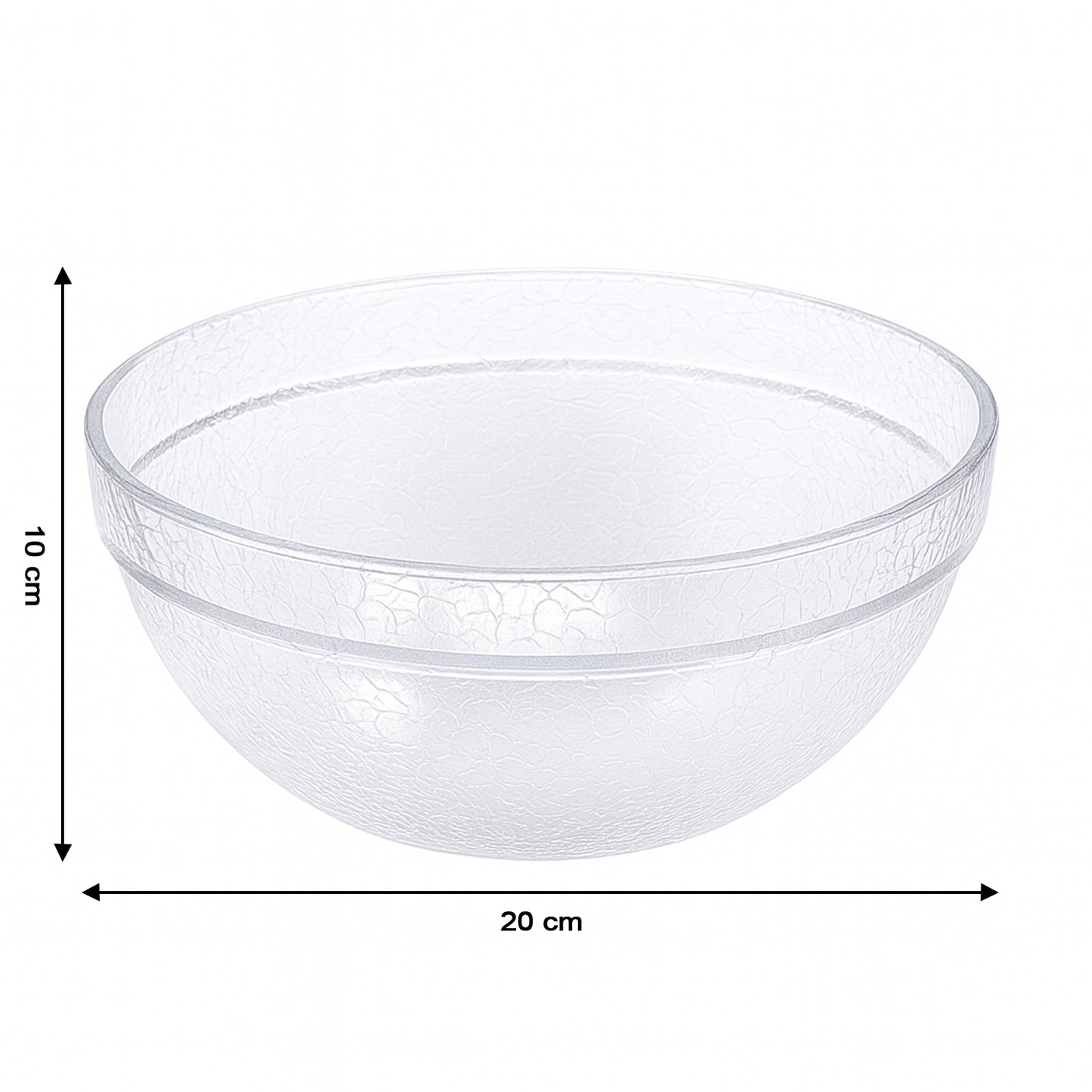 Transparent Textured Plastic Mixing Bowl for Idli Batter & Snacks (1 Pc) - Happy Price - Image 5