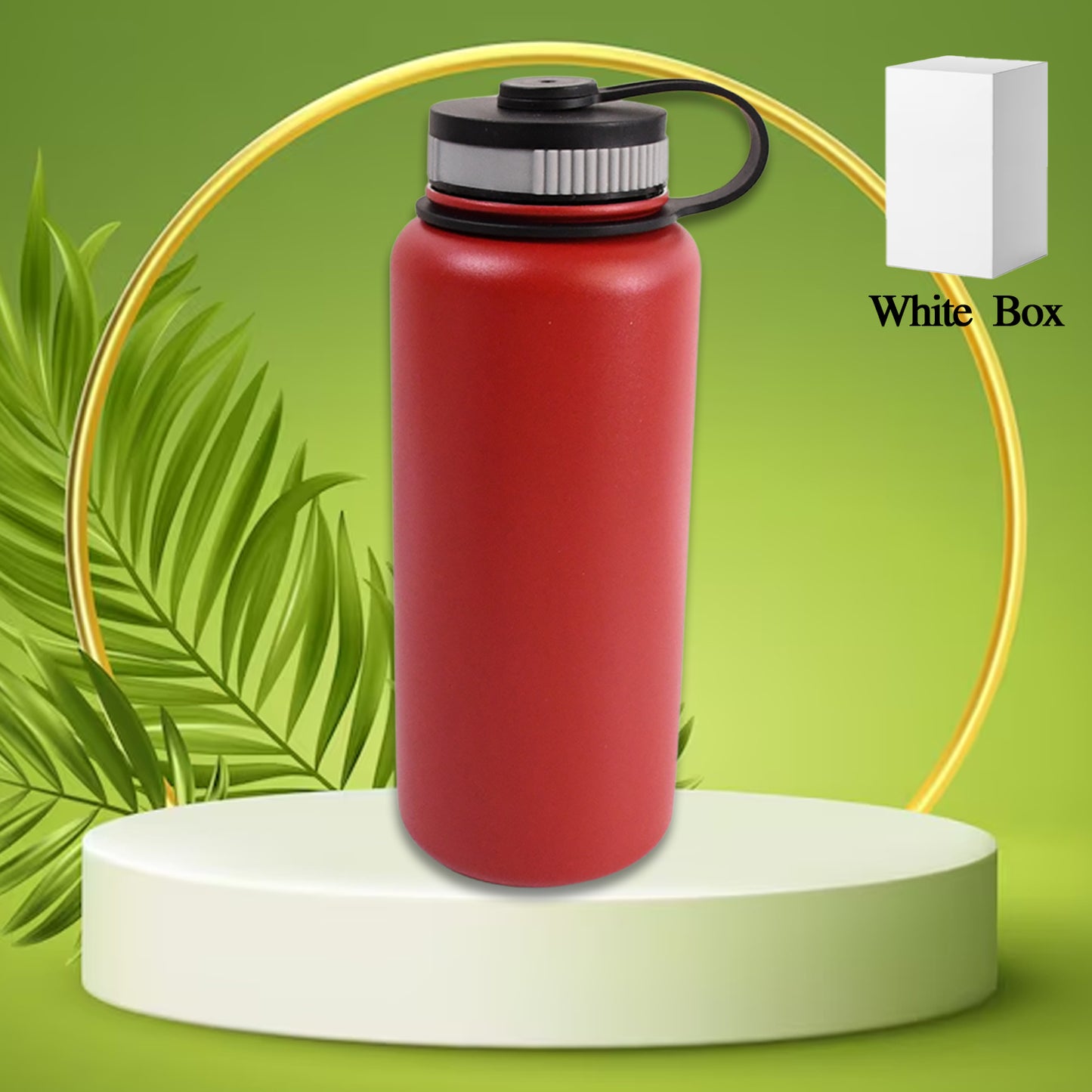 Stainless Steel Double Wall Vacuum-insulated Drink Water Bottle (1000 Ml  Mix Color) - Happy Price - Image 2