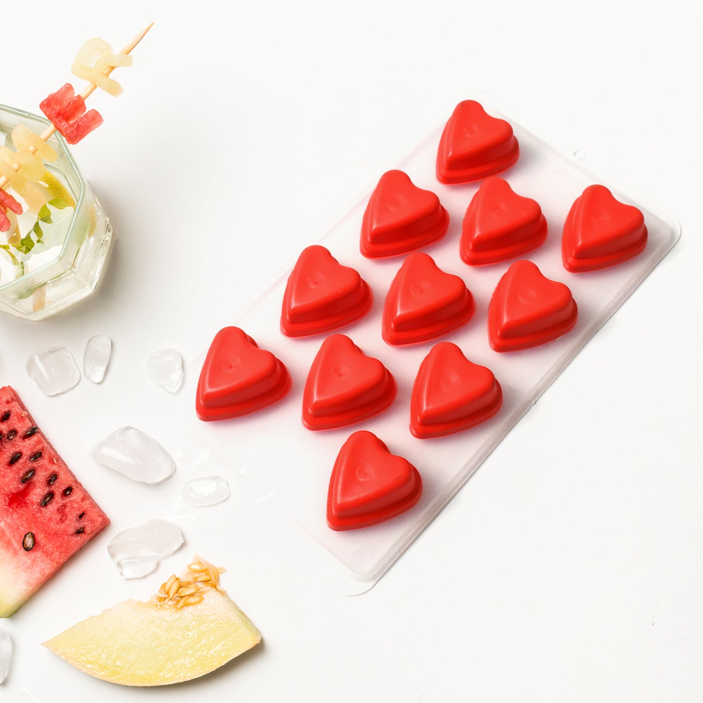 Silicone Mold Ice Cube Tray Creative Sweet Multi Type Ice Tray Buckets Ice Cube Trays Multi Fruit Shape Ice Tray (1 Pc) - Happy Price - Image 3