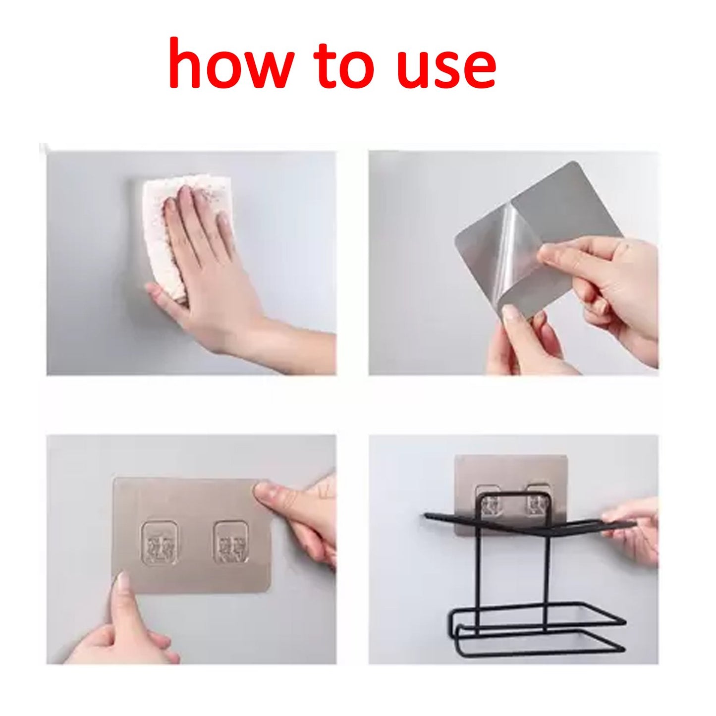 Iron Black Coated Self Adhesive Wall Mounted Tissuetoilet Paper Holder - Happy Price - Image 5