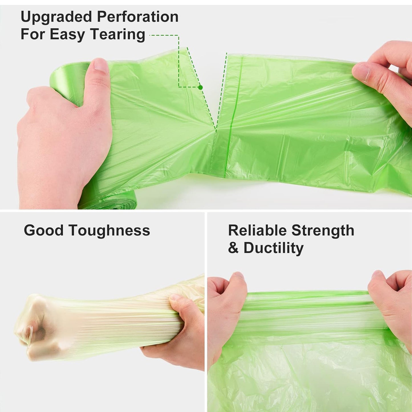 Heavy Duty Garbage Bags - 55 x 40 cm, 4 Rolls - Happy Price - Image 4