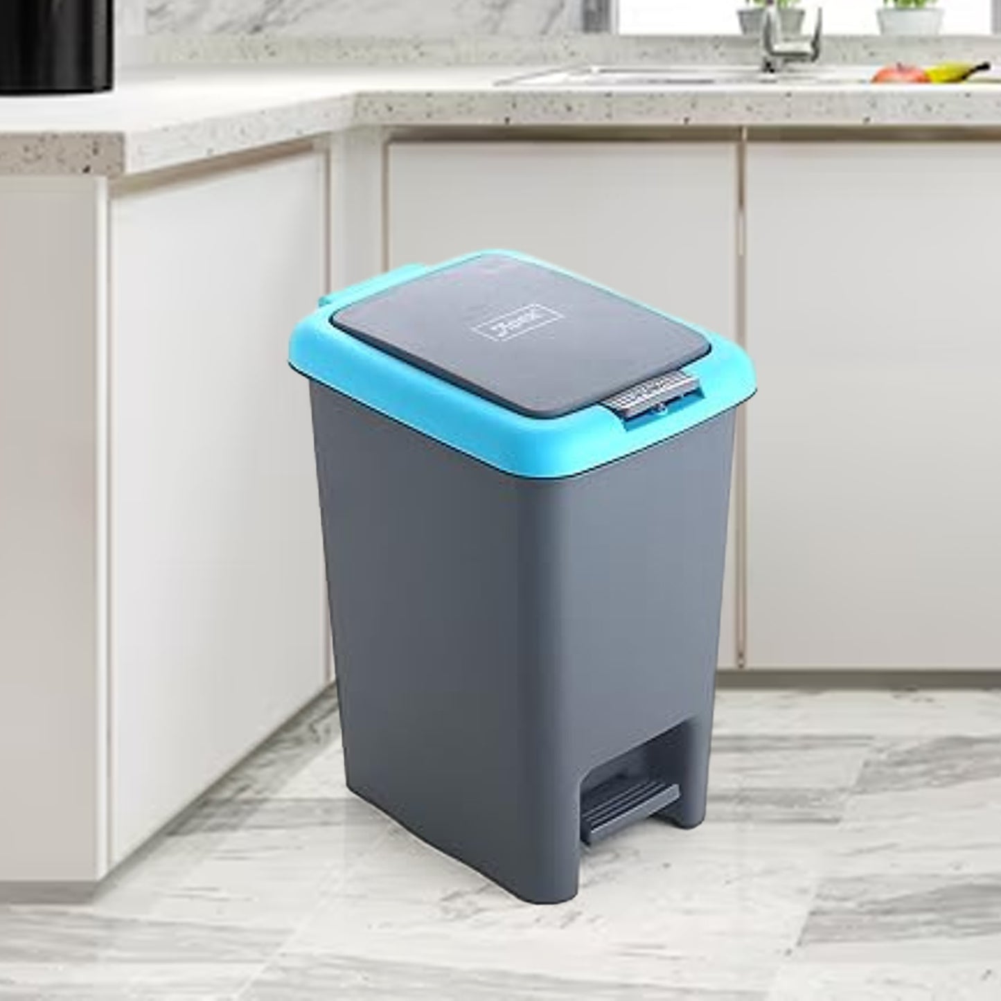 Apex 6.5 Litre Push Pedal Dustbin with Removable Basket - Mix Color - Happy Price - Image 4