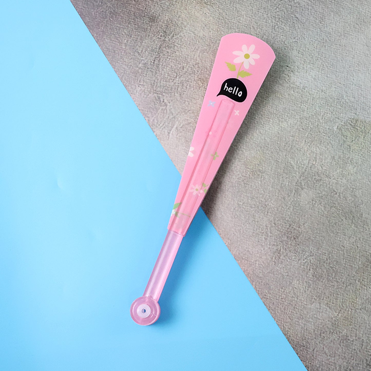 Floral Print Foldable Hand Fan - Portable & Battery-Free Cooling (1 Pc) - Happy Price - Image 3