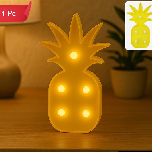 Pineapple Shaped LED Decorative Night Light - Battery Operated Lamp (1 Pc) - Happy Price - Image 1