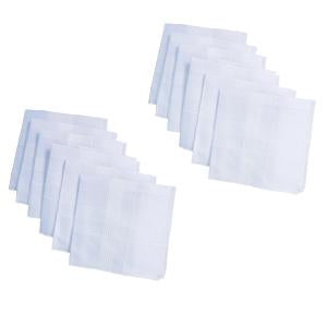 Mens King Size Formal Handkerchiefs For Office Use - Pack Of 12 - Happy Price - Image 1