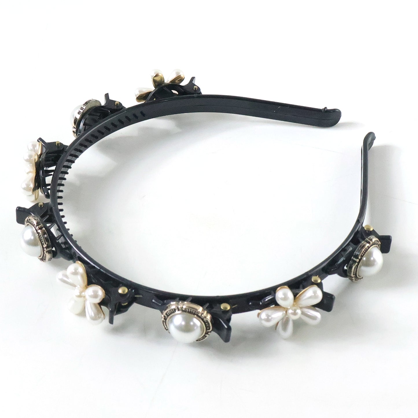 Luxury Pearl Floral Hair Band For Women  Girls (1 Pc)