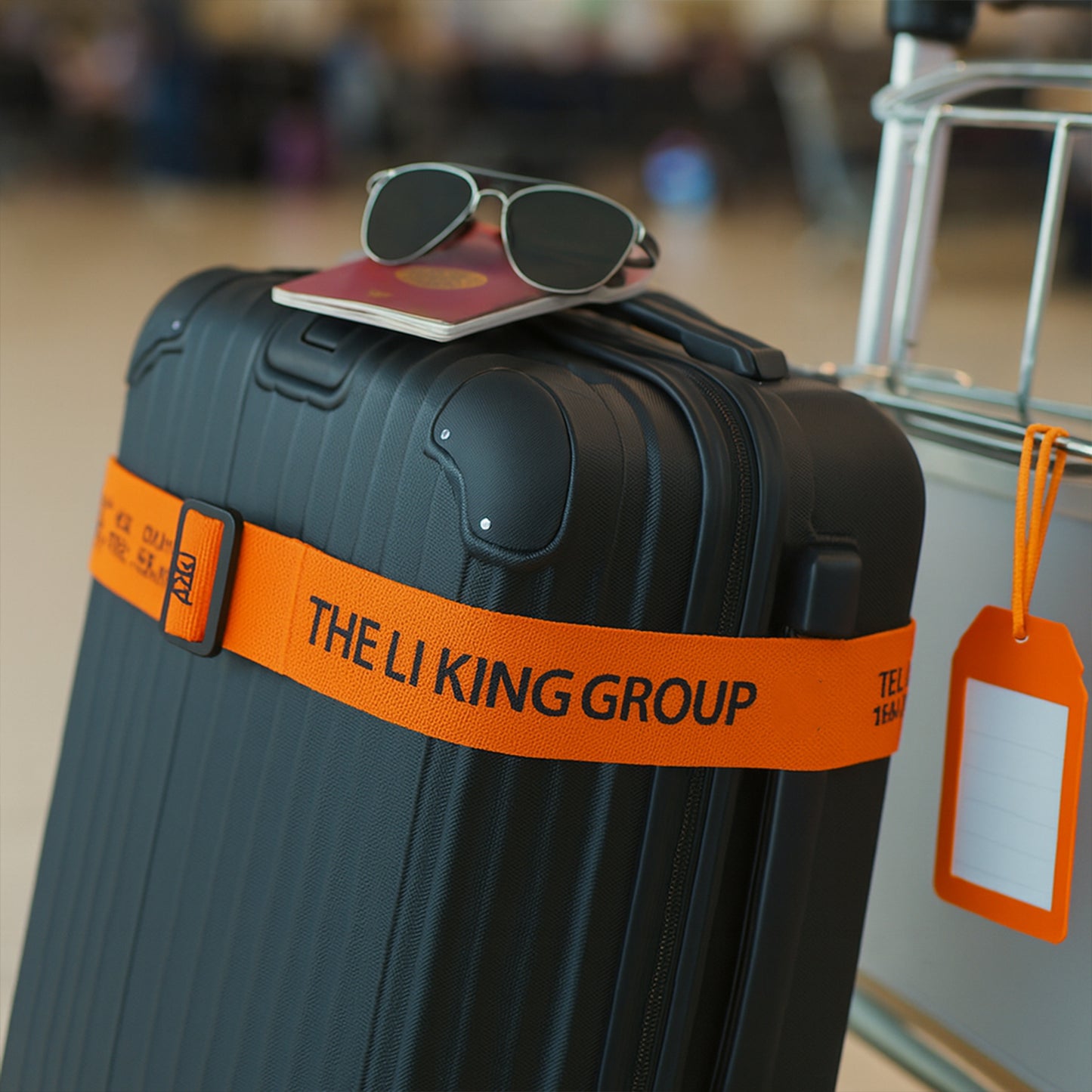 Adjustable Luggage Strap with Buckle - 1 Pc Orange - Happy Price - Image 5