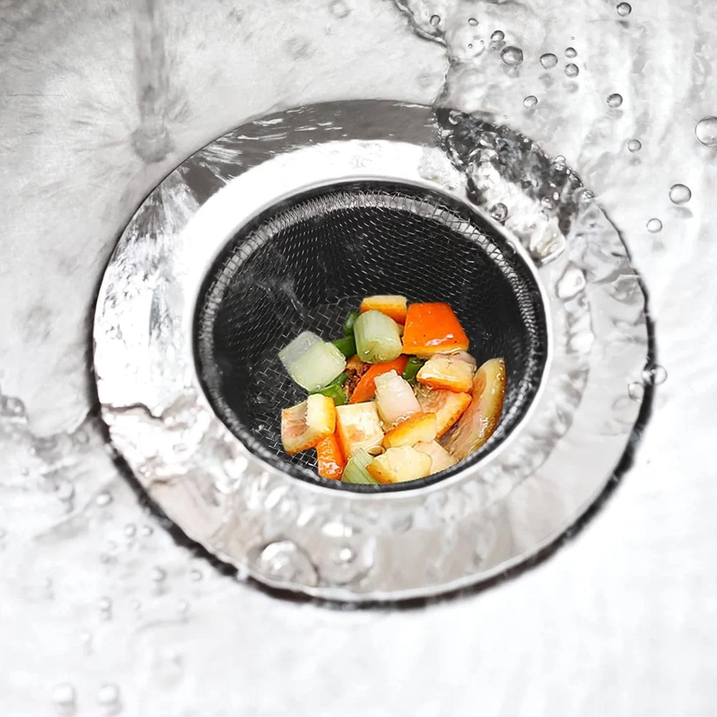 Stainless Steel Kitchen Sink Strainer with Deep Basket - Medium, 1 Pc - Happy Price - Image 4