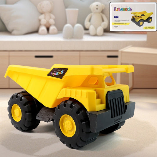 Friction Powered Dump Truck Toy - 1 Pc - Happy Price - Image 1