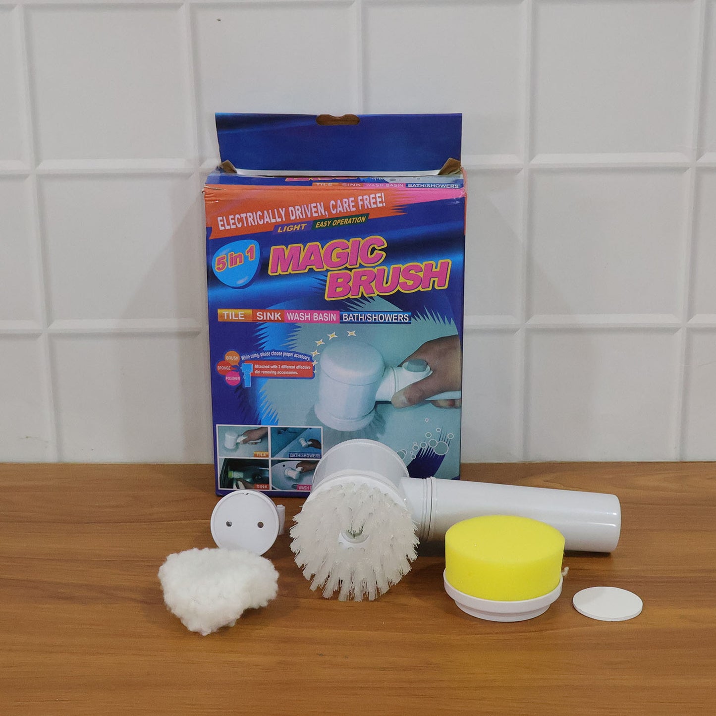 5-in-1 Electric Spin Cleaning Brush with Multiple Heads for Home - Happy Price - Image 7