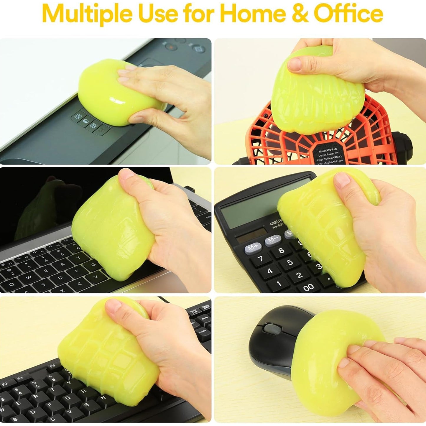 Soft Jar Slime Combo Of Glitter Slime And Crystal Slime - Happy Price - Image 3