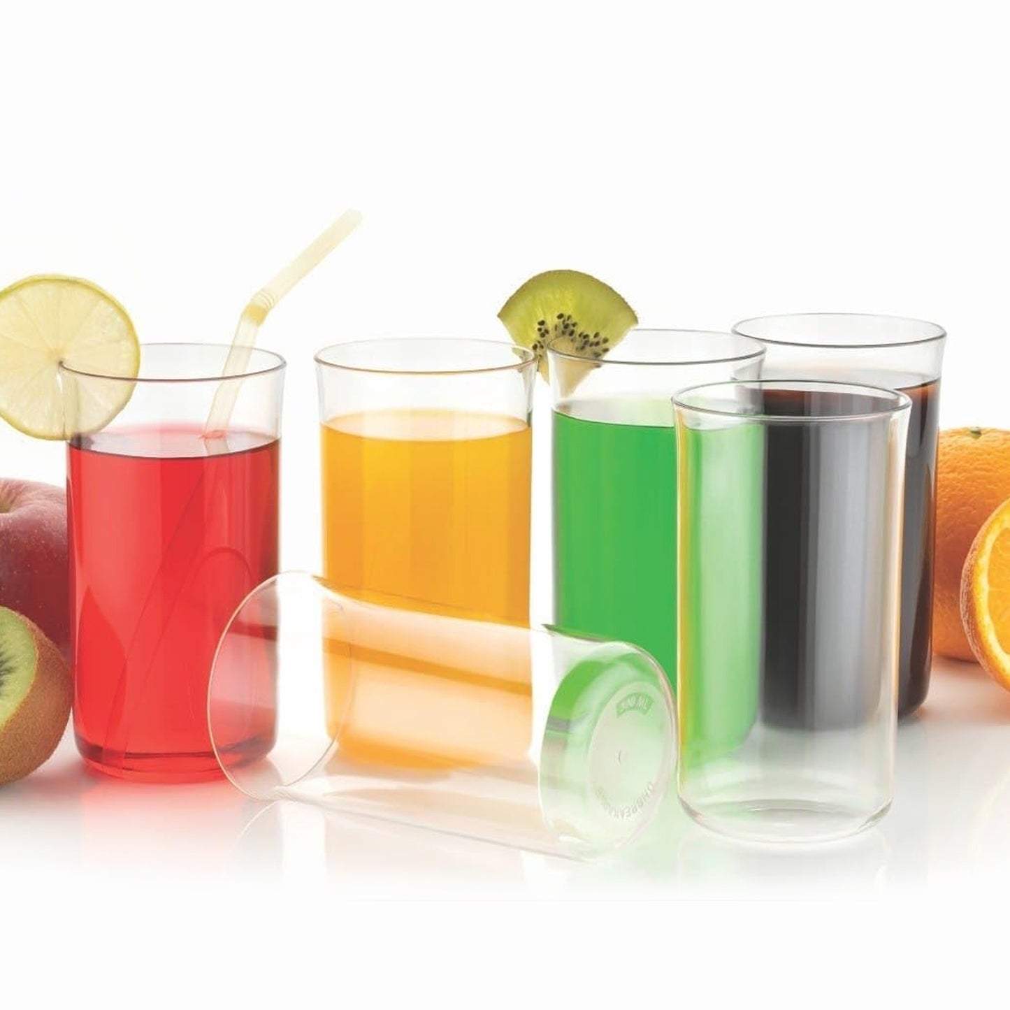 Glossy Plastic Tumbler Set - 6 Pcs, 300 Ml Each - Happy Price - Image 5