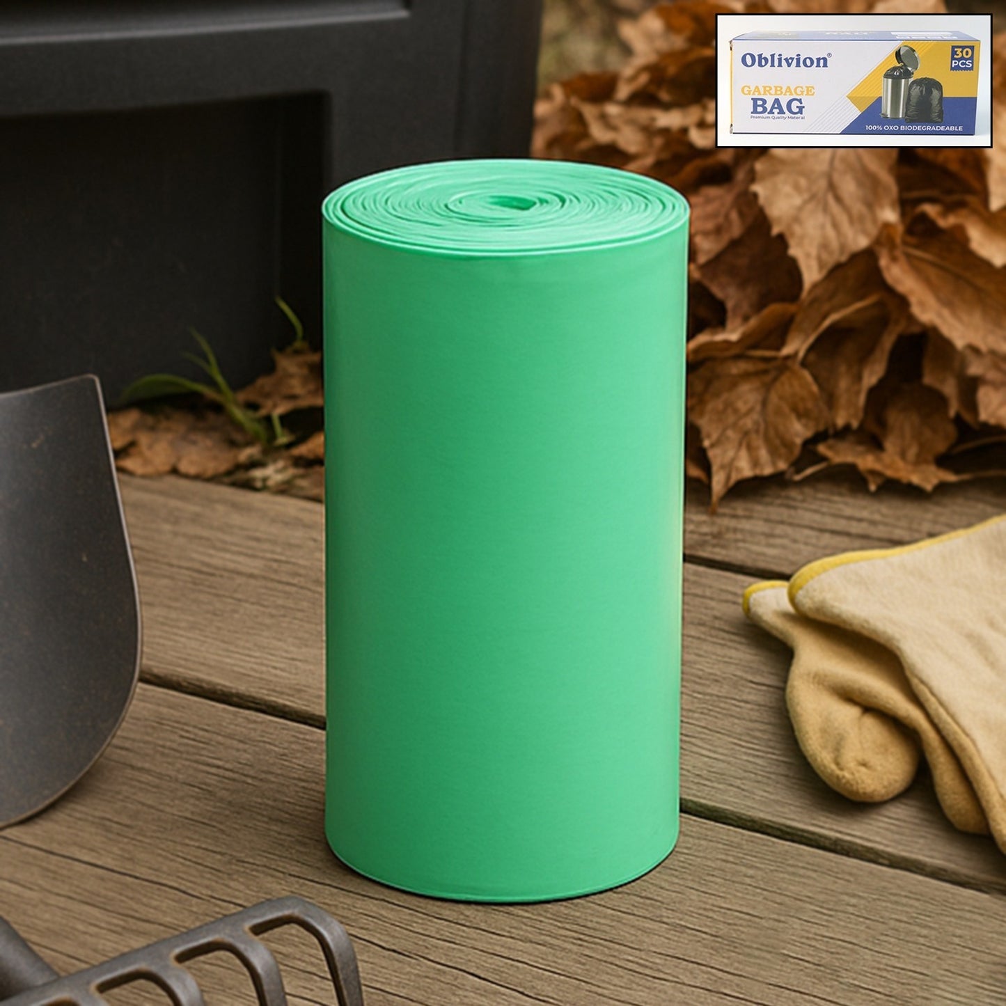 Eco-Friendly Biodegradable Trash Bags Roll - 24x32 cm, 1 Piece, Assorted Colors - Happy Price - Image 3