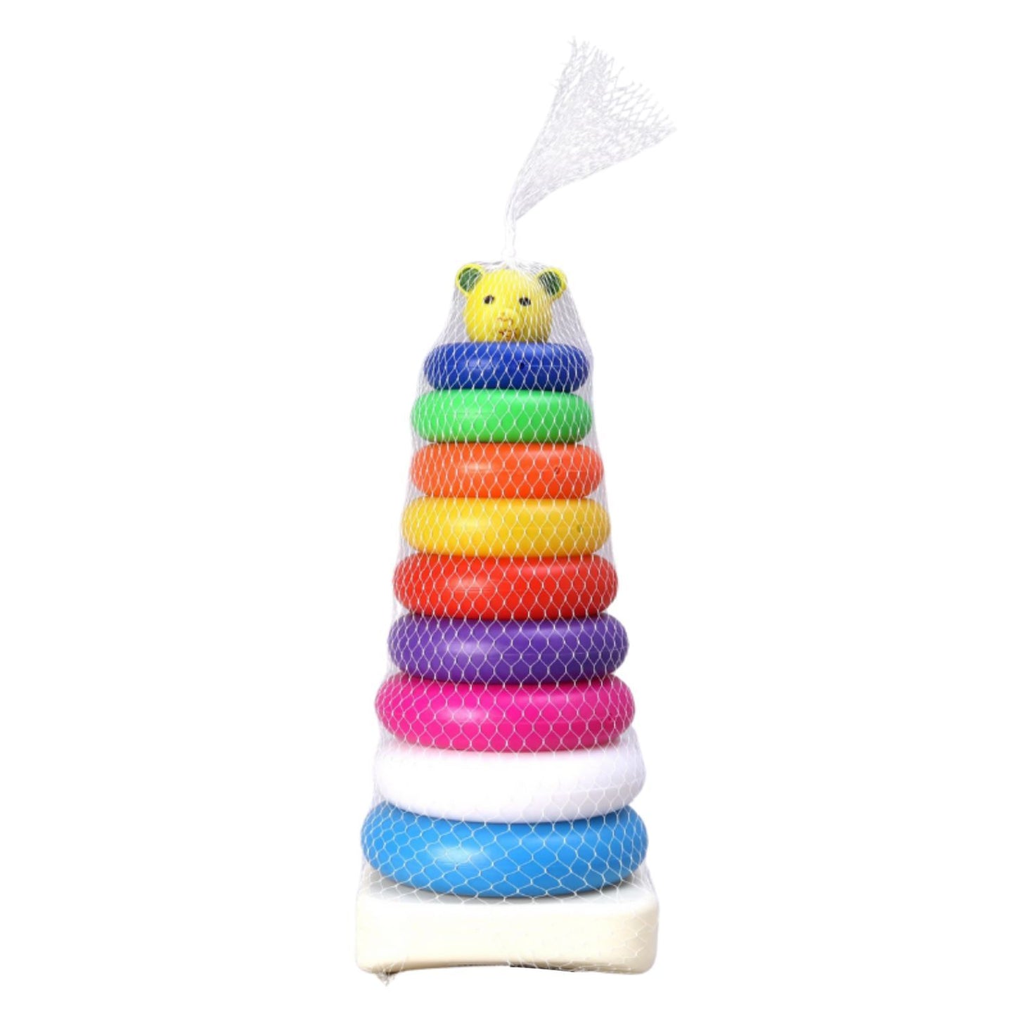 Plastic Baby Kids Teddy Stacking Ring Jumbo Stack Up Educational Toy 9pc - Happy Price - Image 6