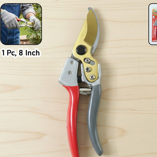 8 Inch Garden Pruning Shears - Sharp Blade Secateurs (1 Pc) - Happy Price - Image 1