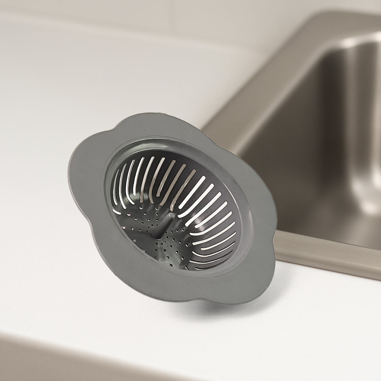 1 Pc Flower Shape Sink Strainer - Durable Plastic Drain Catcher - Happy Price - Image 5