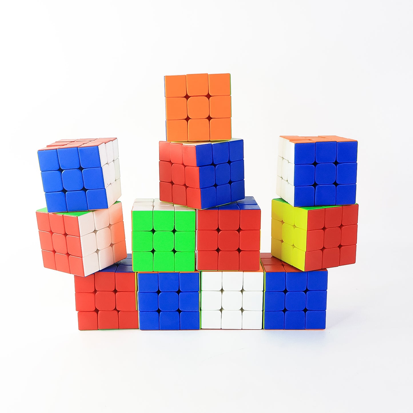 Set of 12 Speed Cubes 3x3x3 - Brain Teaser Puzzles for Kids & Adults - Happy Price - Image 2