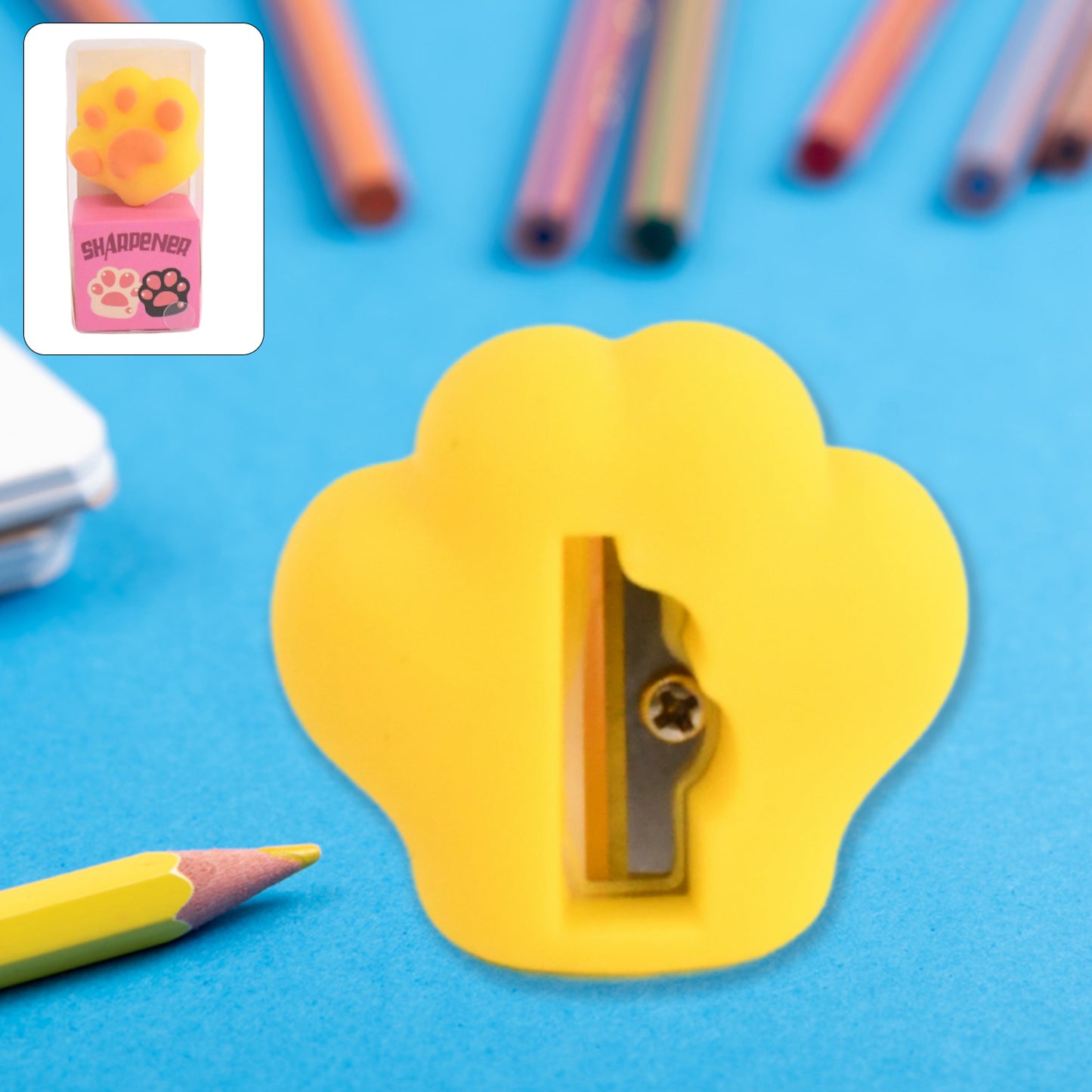 2 In 1 Pencil Sharpener  Eraser For Kids Fancy Sharpeners - Happy Price - Image 2