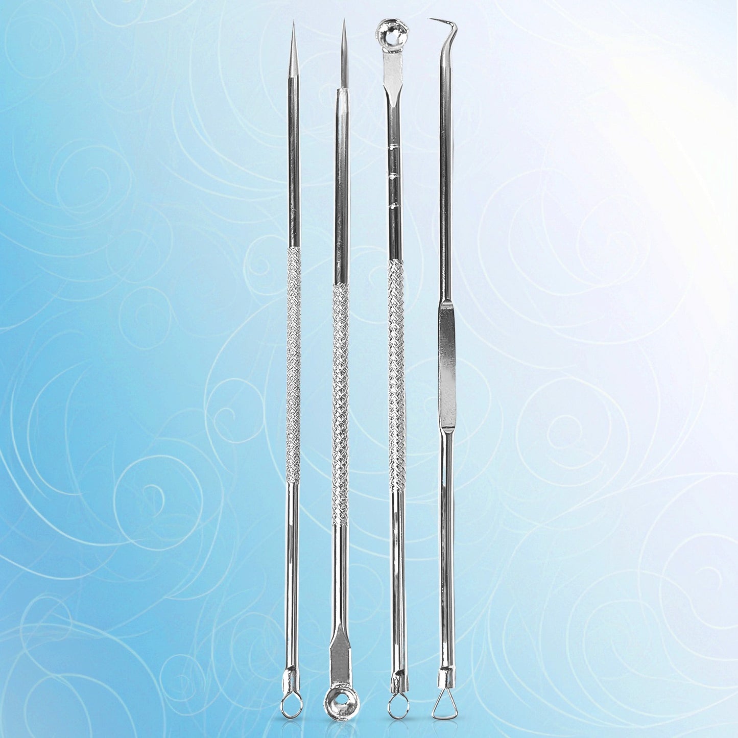 Blackhead Remover 4-in-1 Stainless Steel Pimple Extractor Tool (1 Pc) - Happy Price - Image 4