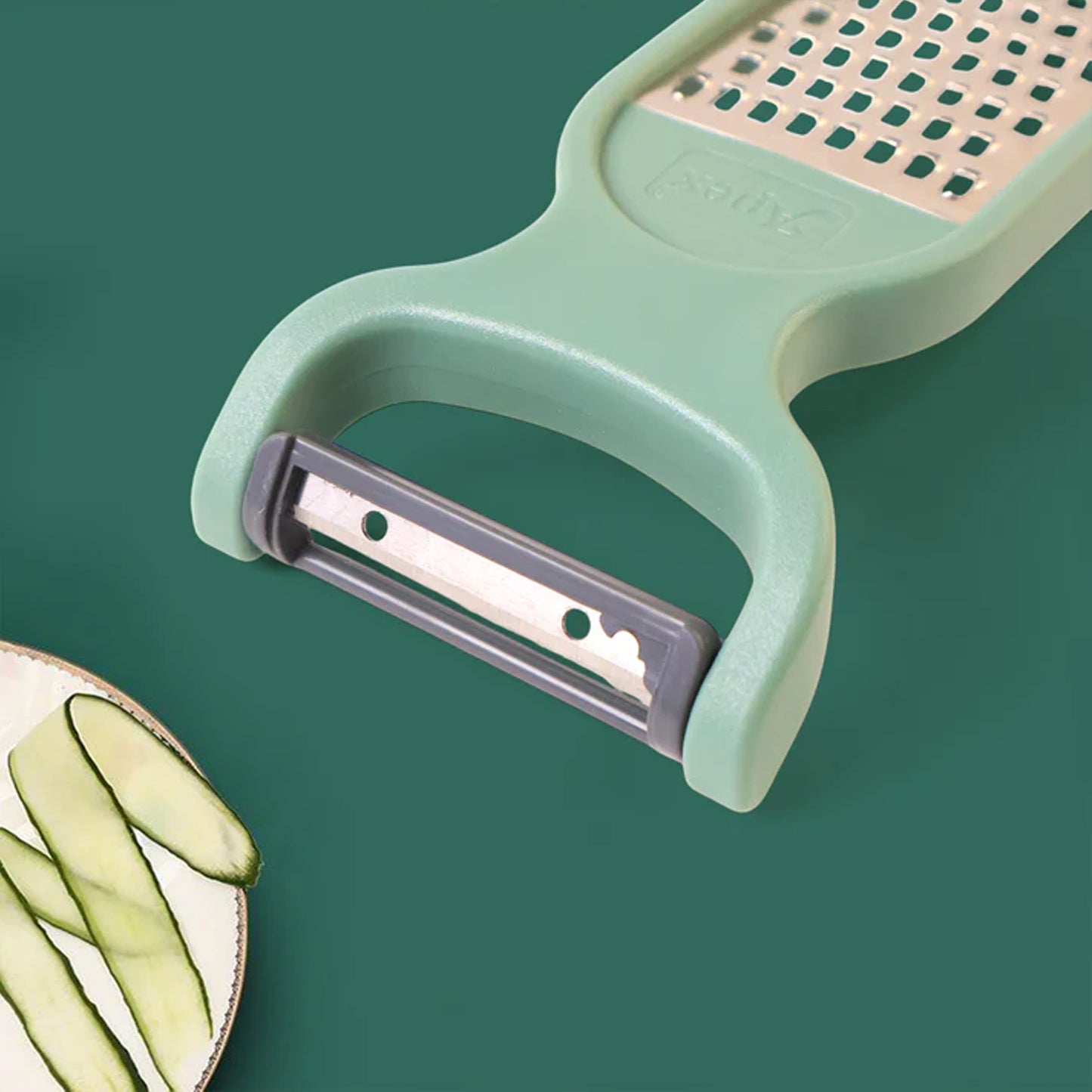 2-in-1 Kitchen Tool: Vegetable Peeler & Grater with Stainless Steel Blade - Happy Price - Image 4