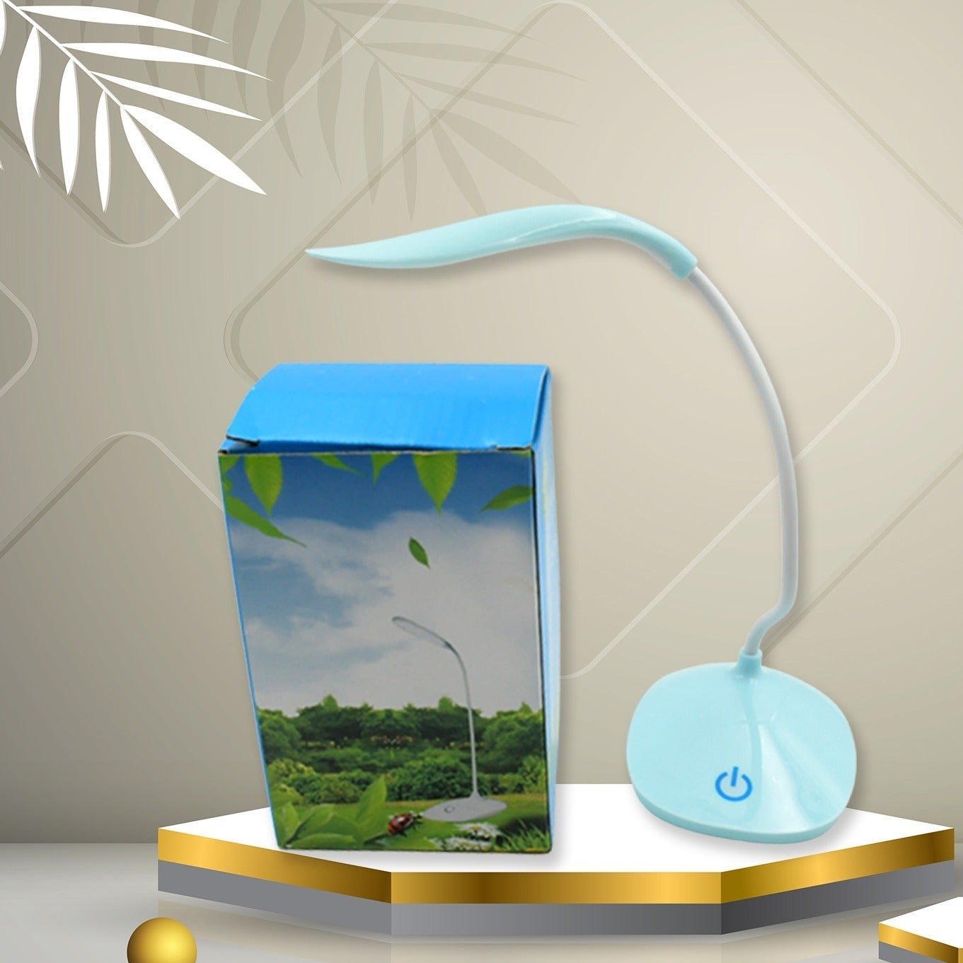 Study Lamp Rechargeable Led Touch On Off Switch Student Study Reading Dimmer Led Table Lamps White Desk Light Lamp - Happy Price - Image 1