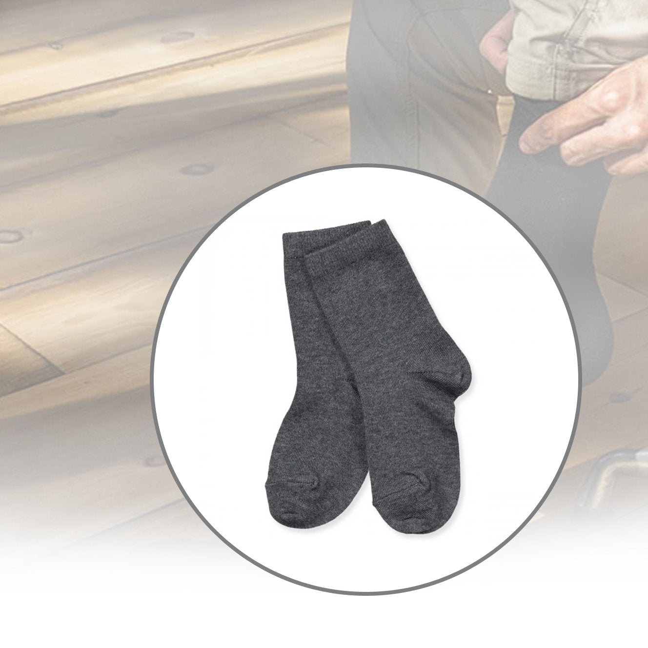 Jockey Men's Cotton Crew Socks - Pack of 3 - Happy Price - Image 1