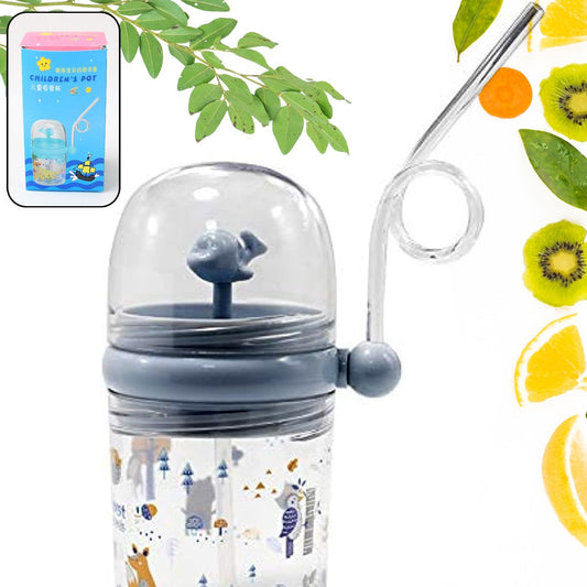 Whale Fountain Sippy Cup with Straw for Toddlers (1 Pc) - Happy Price - Image 1