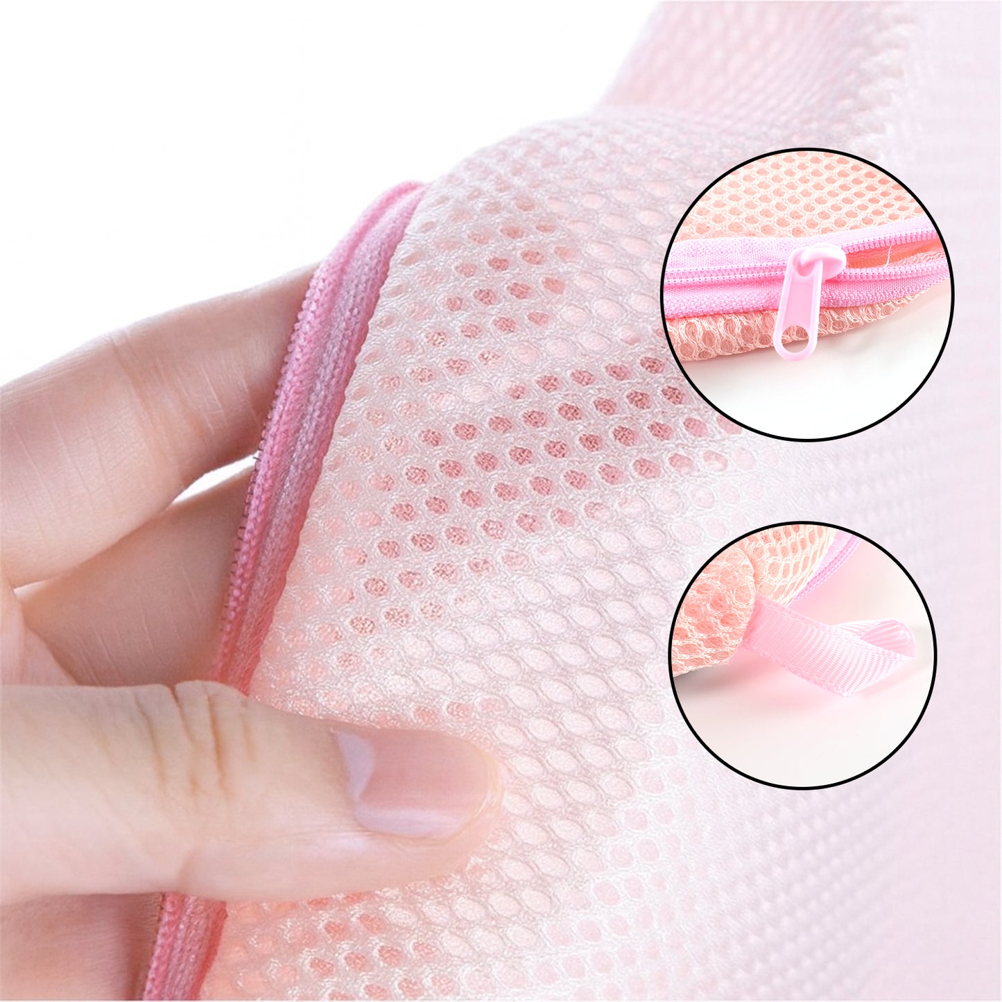 Dome Shaped Lingerie Wash Bag - Protective Mesh Laundry Pouch for Delicates (1 Pc) - Happy Price - Image 5