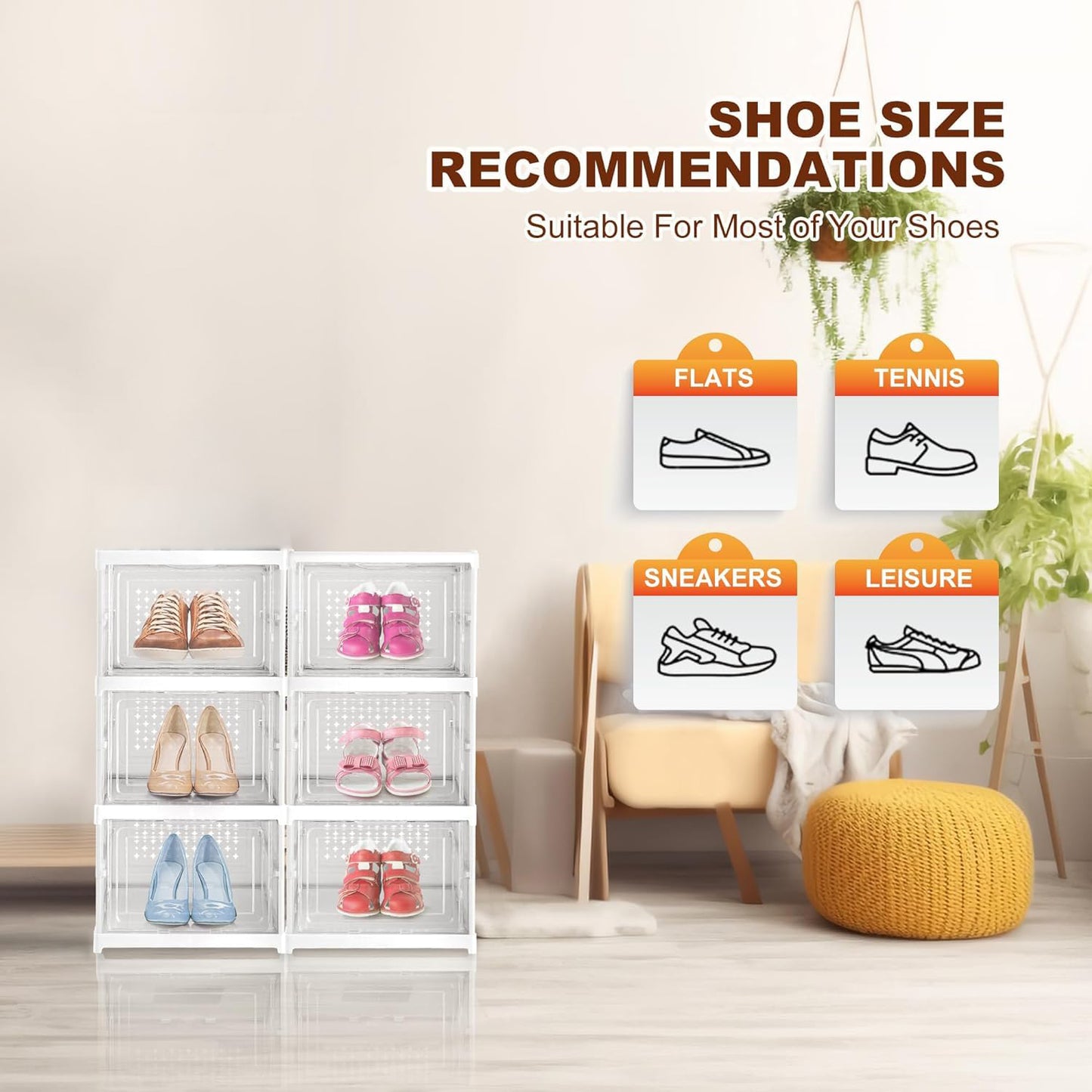 Stackable Multifunctional Storage For Clothes Foldable Drawer Shelf Basket Utility Cart Rack Storage Organizer Cart For Kitchen Pantry Closet Bedroom Bathroom Laundry (3 Layer 1 Pc) - Happy Price - Image 5