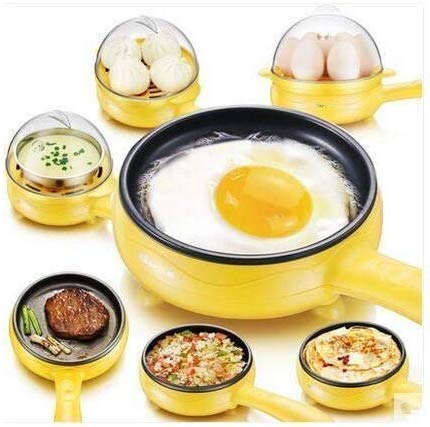 2150 Multi Functional Electric 2 In 1 Egg Frying Pan With Egg Boiler Machine Measuring Cup With Handle - Happy Price - Image 1