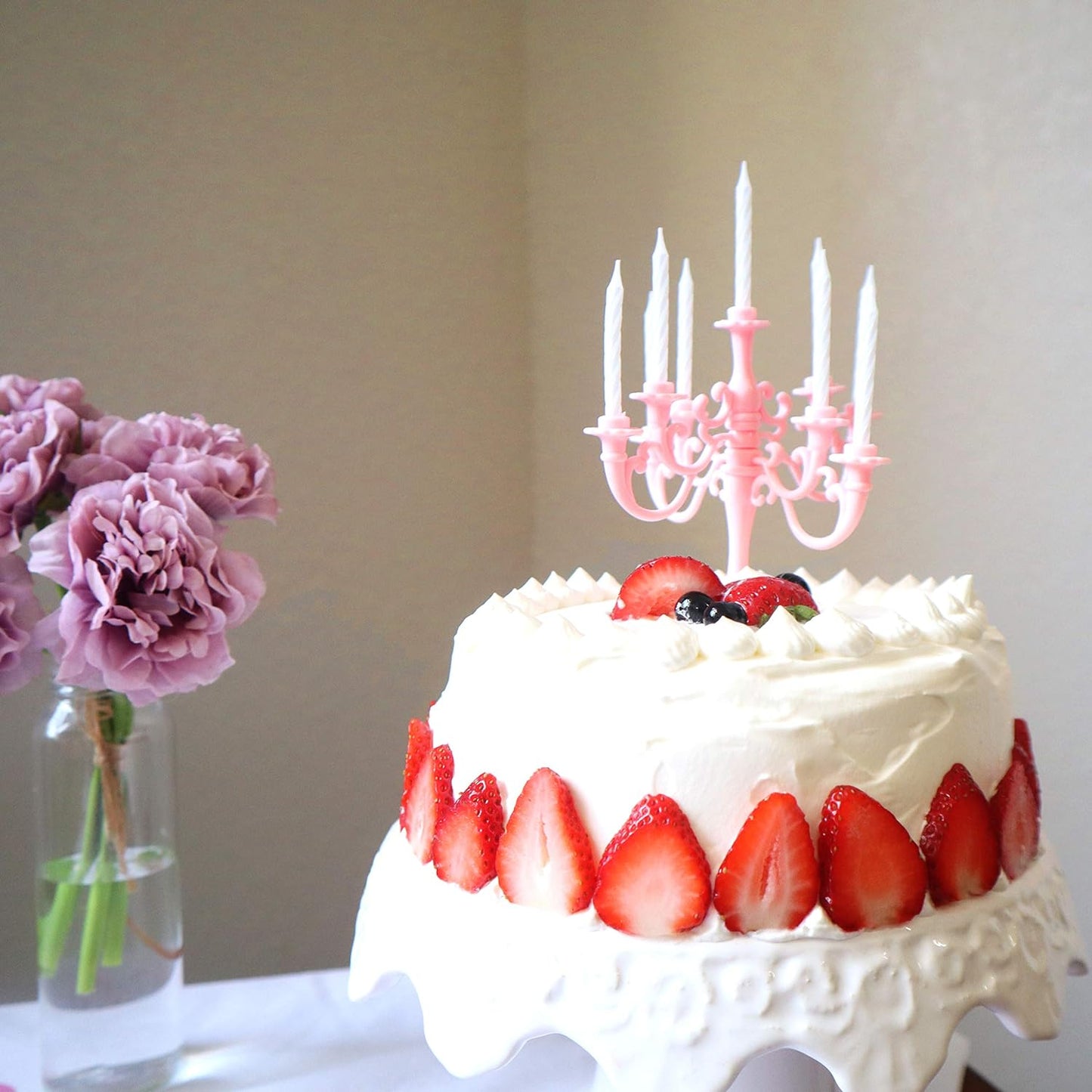 Luxury Birthday Candles Special Cake Candles Stand Party And Event Unique Candle Cake Topper With 9 Candles Cake Candle Holders Cake Decorations Romantic Propose Candles - Happy Price - Image 2