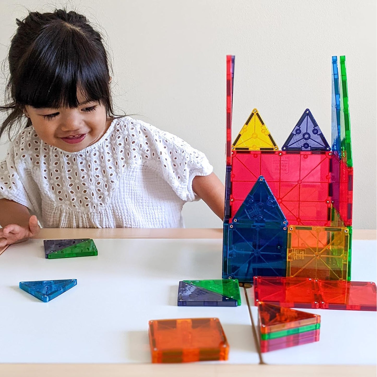 32 Piece Magnetic Building Tiles Set for Kids - STEM Learning Blocks - Happy Price - Image 4