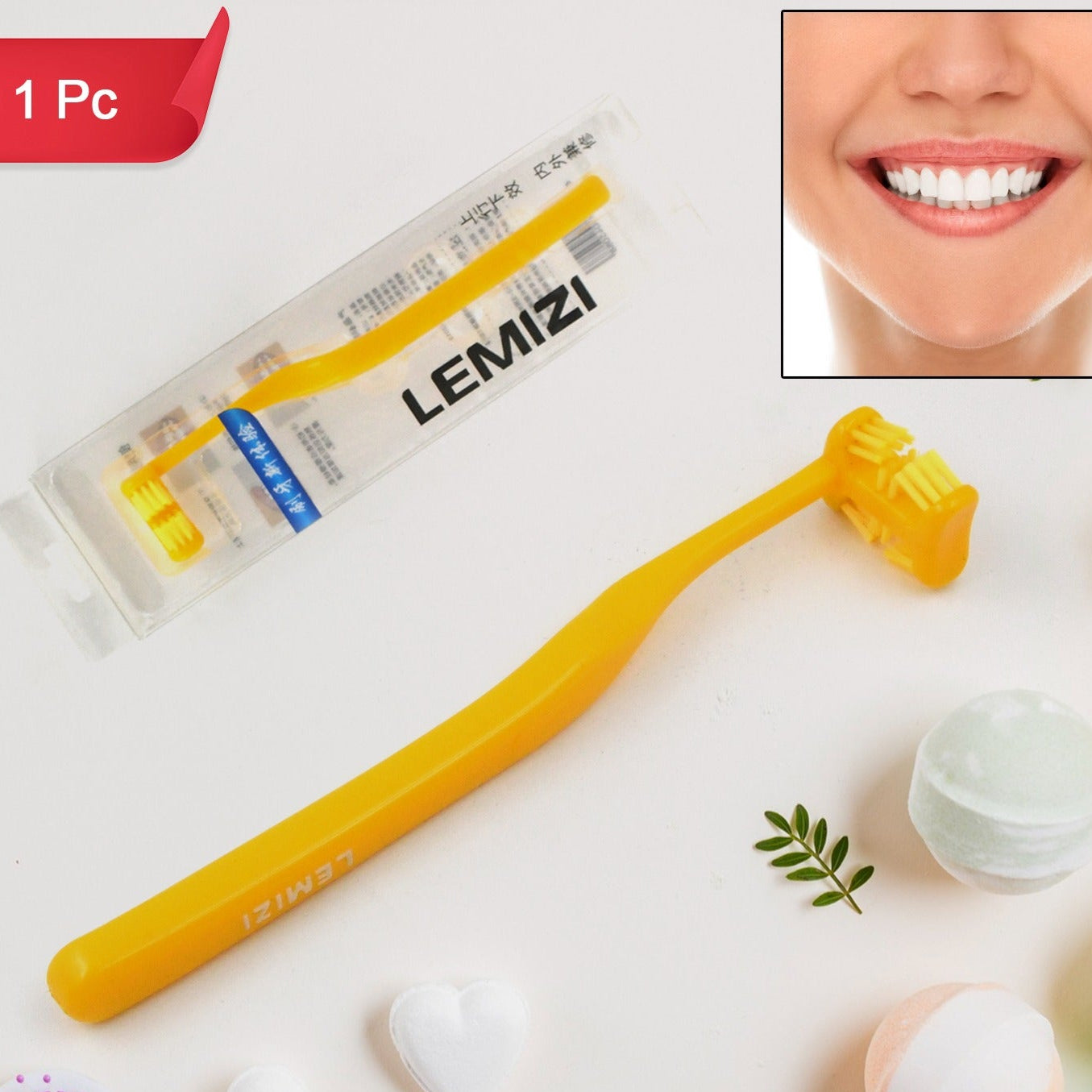 Six-sided Soft Toothbrush Anti-bacterial 6 Sided Care (1 Pc) - Happy Price - Image 1