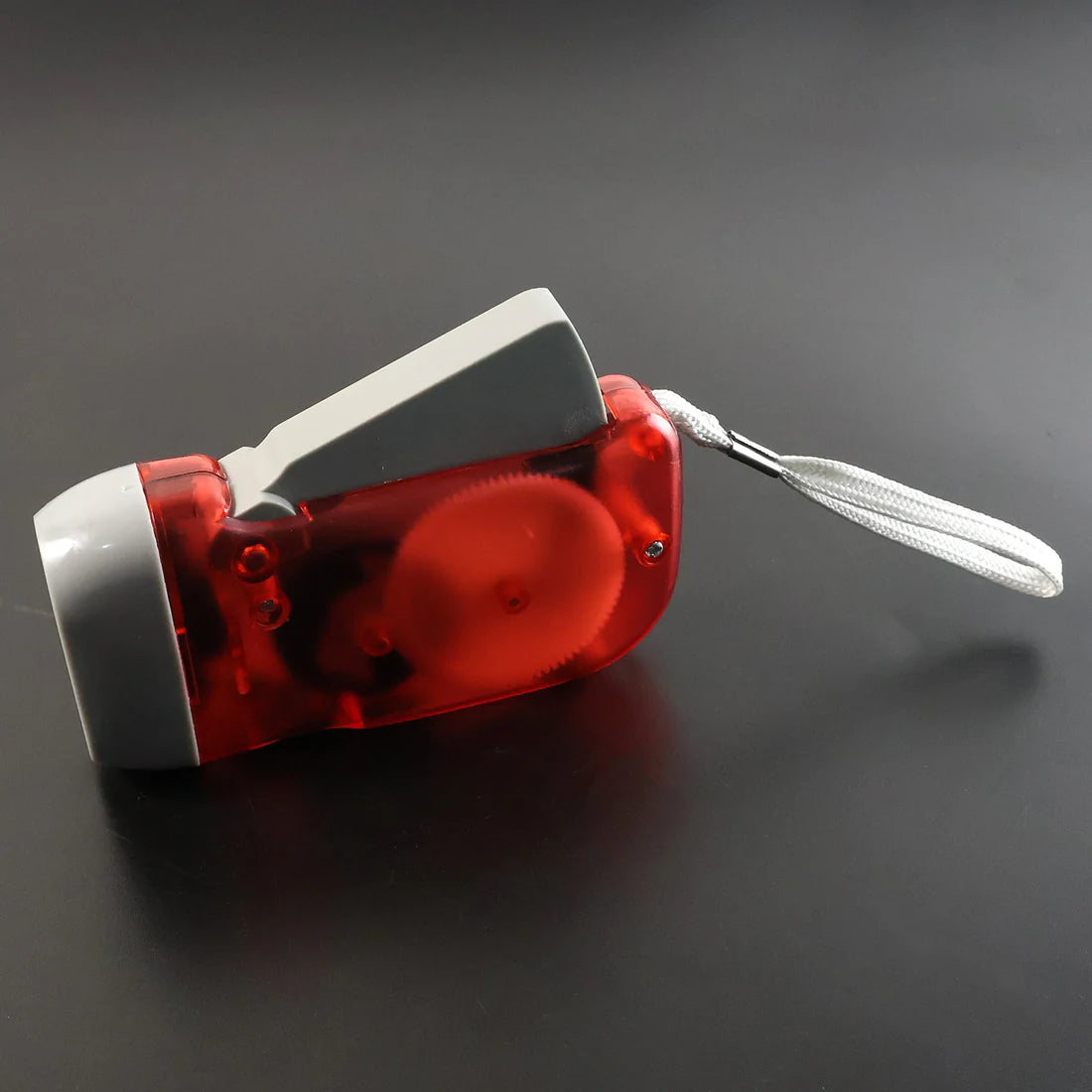 2-LED Hand Press Torch Light - Battery-Free Dynamo Flashlight - Happy Price - Image 5