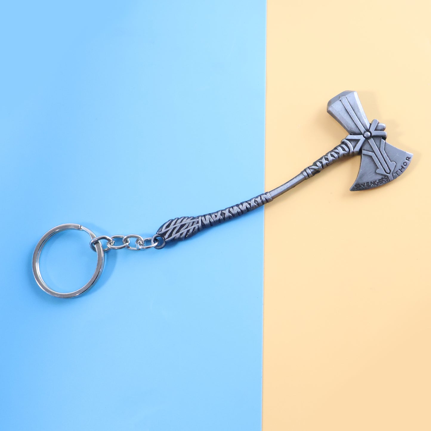 Metal Axe Keychain (1 Pc) - Durable Zinc Alloy Keyring for Cars & Bikes - Happy Price - Image 3