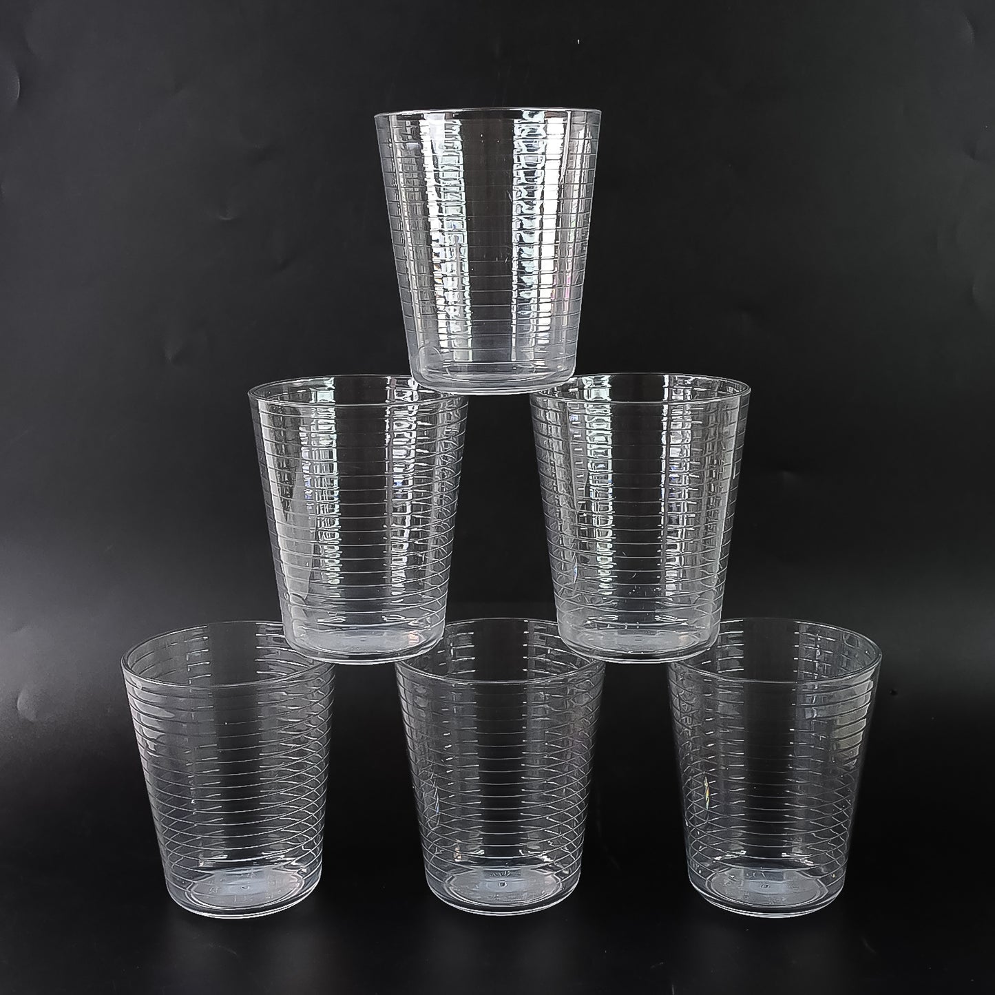 Apex Pyramid Ringo Plastic Glass  300ml Approx  Durable Crystal-clear Tumbler - Happy Price - Image 4
