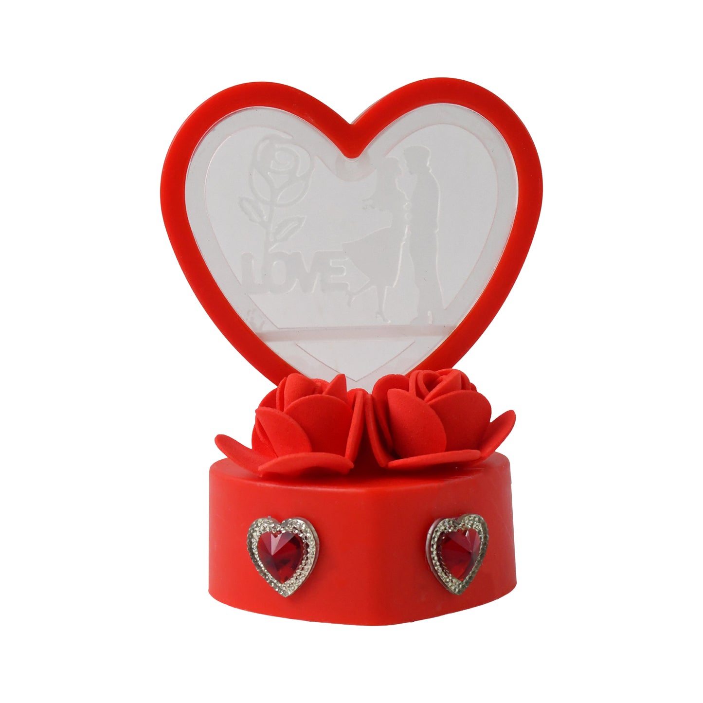 Heart-shaped Love Couple Decorative Showpiece (1 Pc) - Happy Price - Image 2