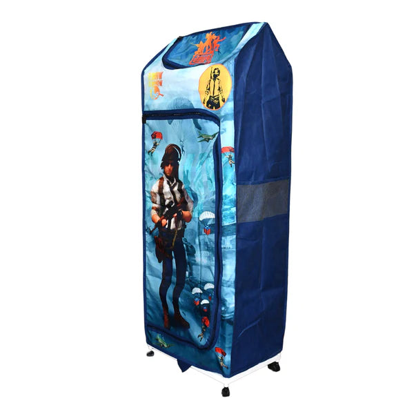 Multi Purpose Foldable Baby Wardrobe  Toy Box 5 Shelves Cartoon Printed - Happy Price - Image 6