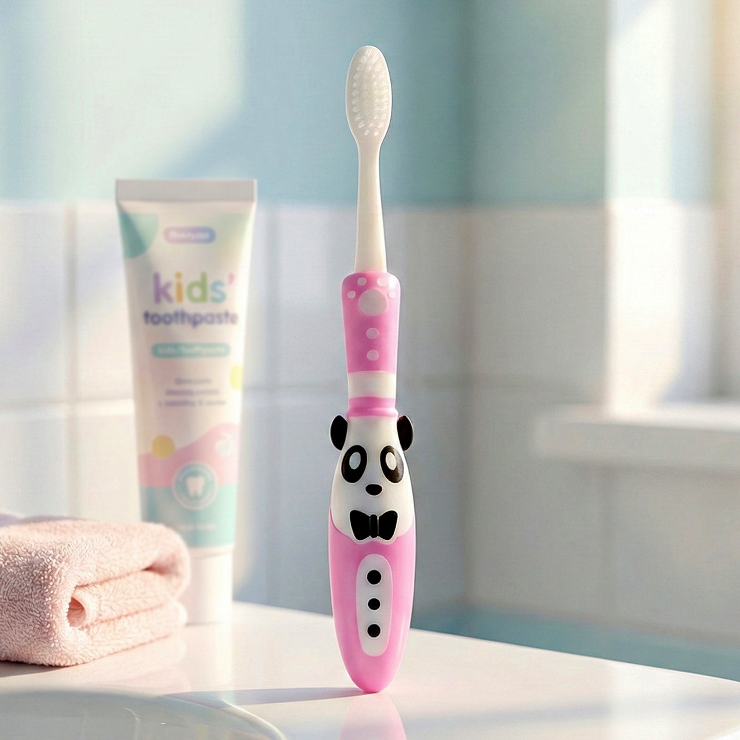 Kids Toothbrush & Fidget Spinner Fun Set - Panda Design - Happy Price - Image 6
