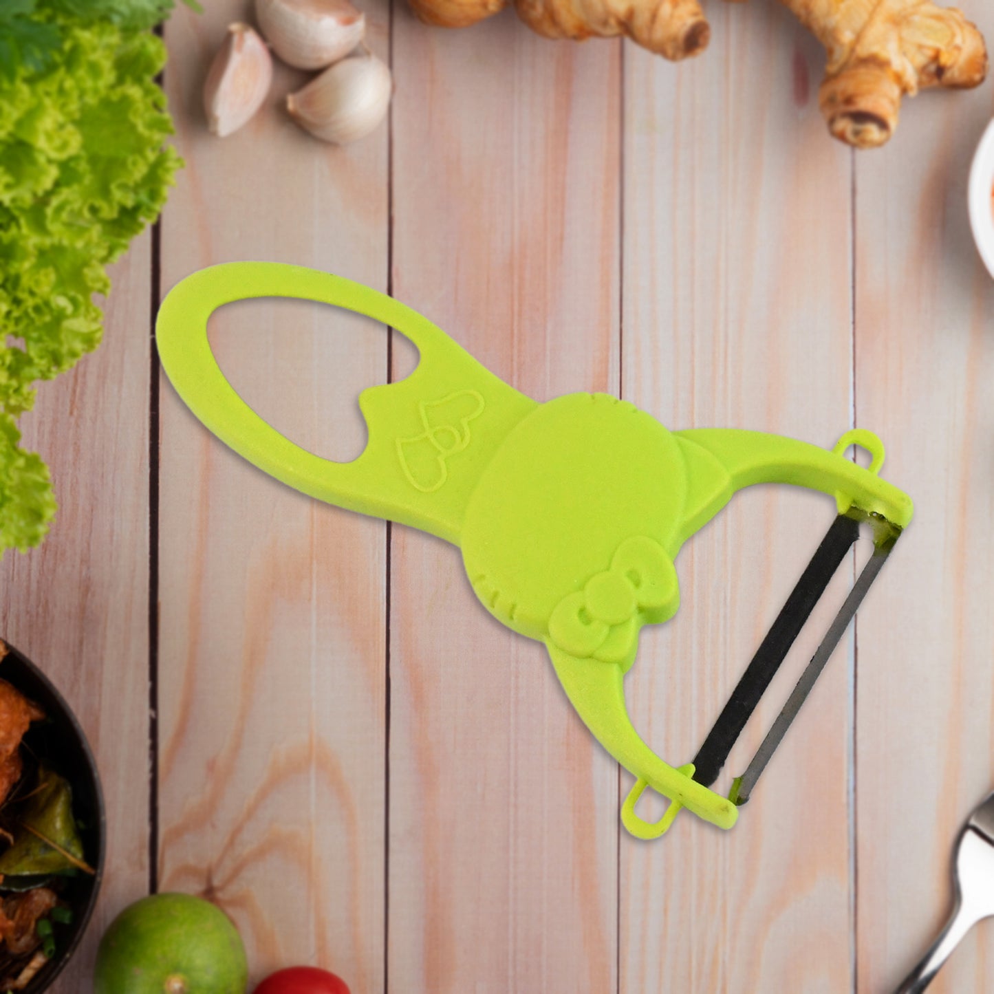 4-piece Kitchen Cutting Set Scissors Peeler Grater  Slicer And Knife - Happy Price - Image 2