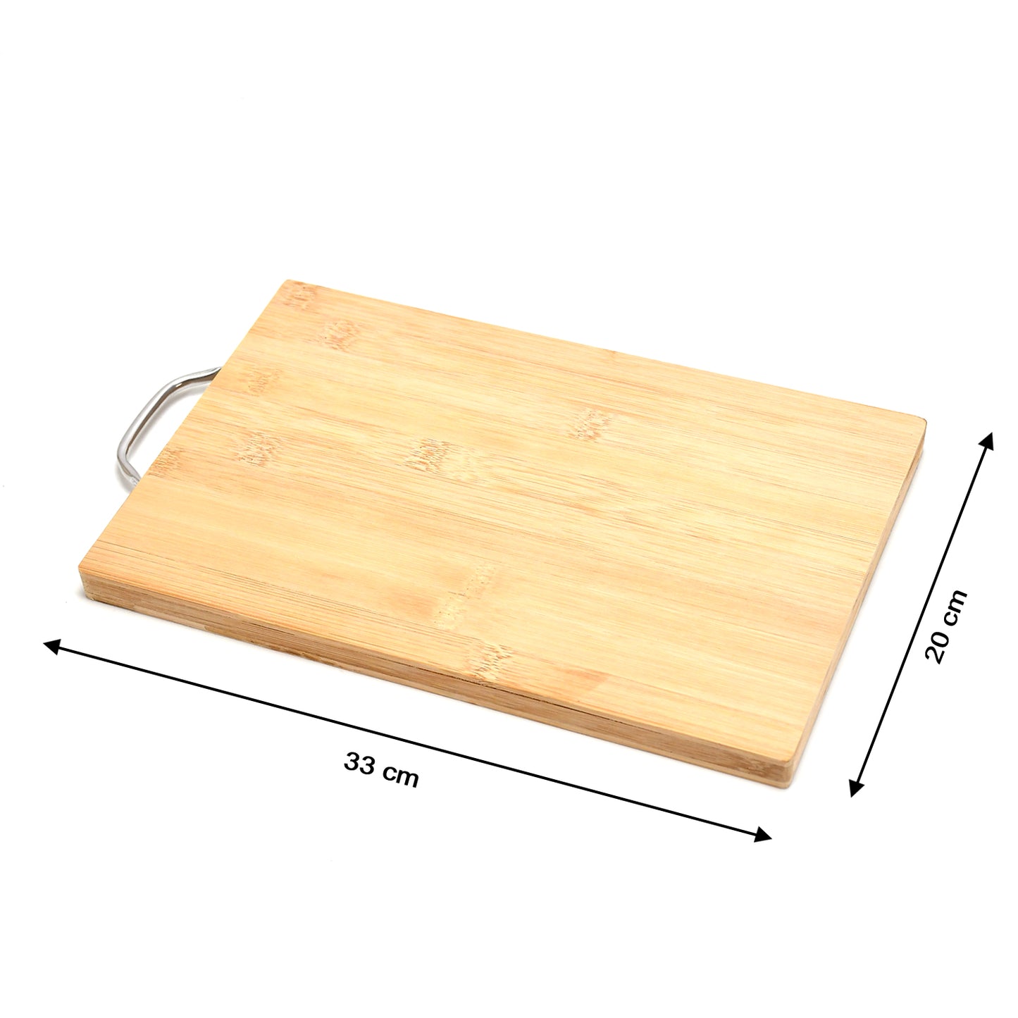Thick Wooden Bamboo Kitchen Chopping Cutting Slicing Board With Holder For Fruits Vegetables Meat - Happy Price - Image 4