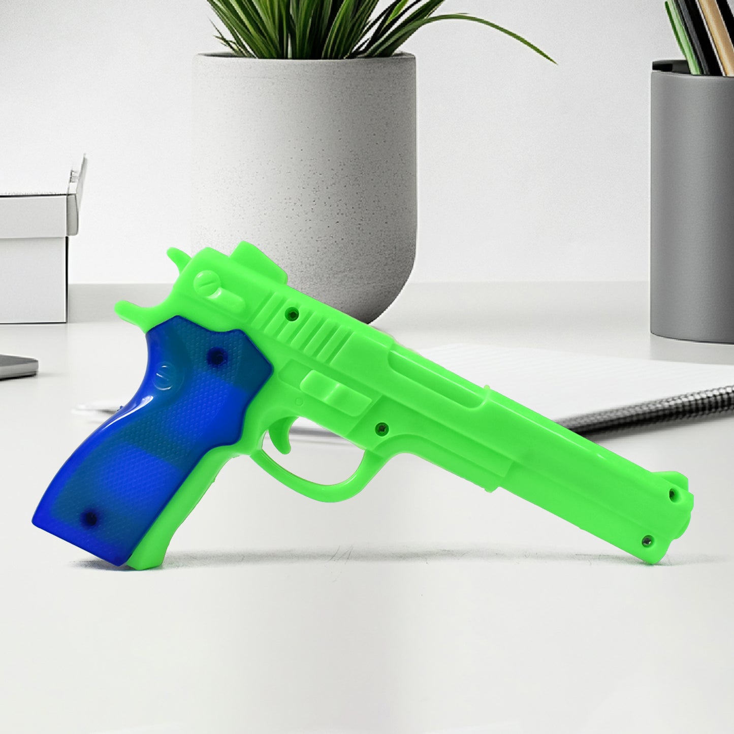 Plastic Toy Gun with 5 Soft Suction Darts for Kids - Happy Price - Image 2