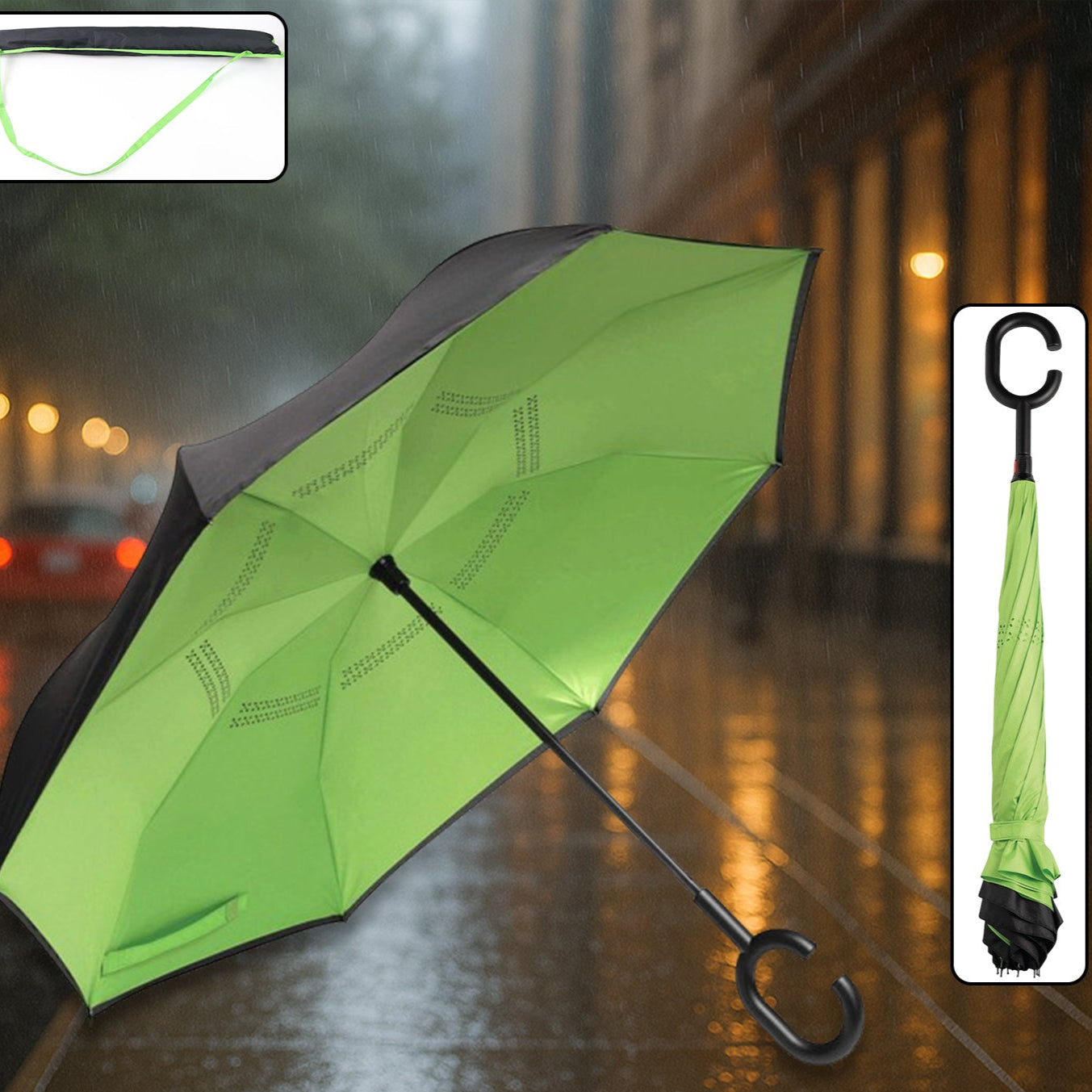 umbrella Summer Sun And Rain Protectionfoldable Cute Umbrella  C-shaped Handle  Uv Protection Rain Sun Umbrella  Travel Accessories  Umbrella For Children Girls And Boys (1 Pc  Mix Color) - Happy Price - Image 1