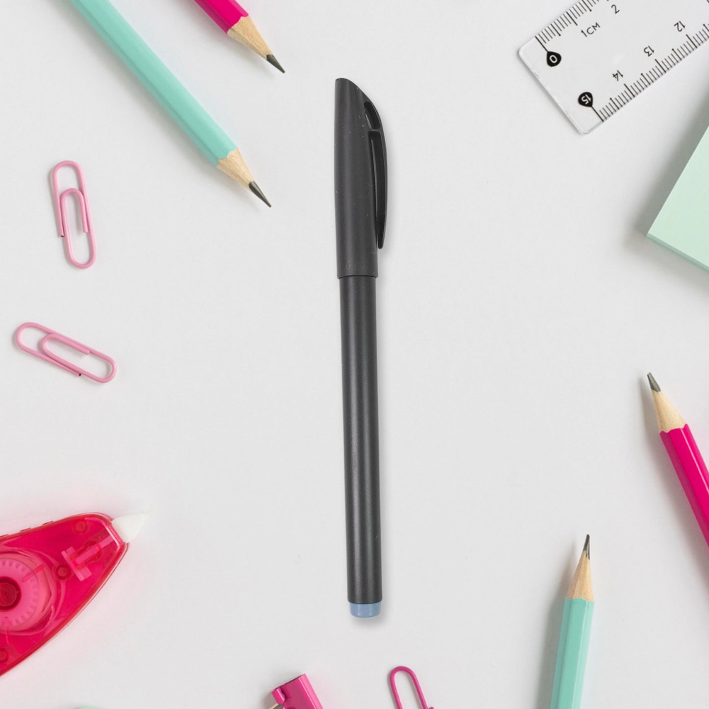 Writing Black Gel Pen For School Stationery Gift For Kids (8 Pcs Set) - Happy Price - Image 6