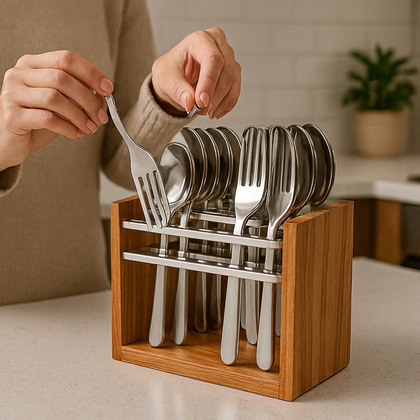 Apex Premium Stainless Steel Cutlery Set (24 Pc) - Happy Price - Image 5