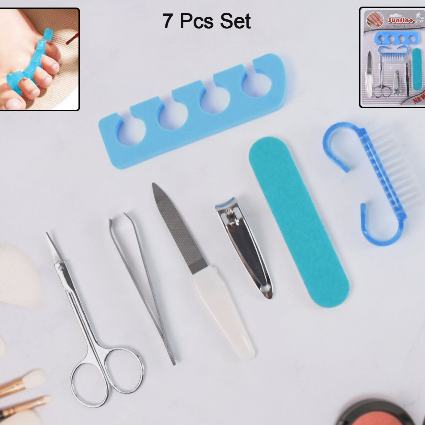 7 In 1 Manicure Set Tool Kit (7 Pcs Set) - Happy Price - Image 1